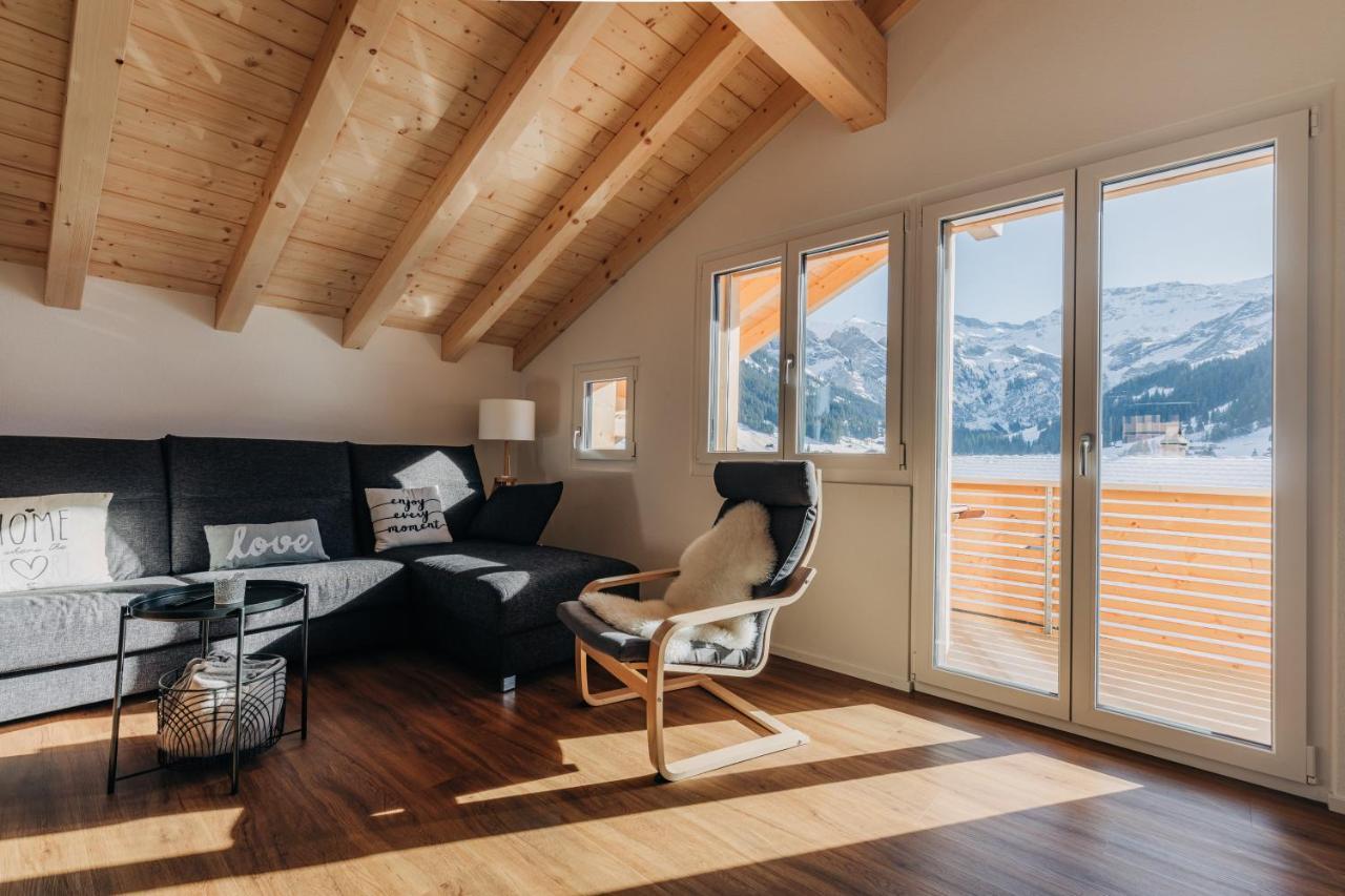 Chuenislodge2- Zwei Balkone, Gemuetlicher Kamin, Top Aussicht Adelboden Exterior photo