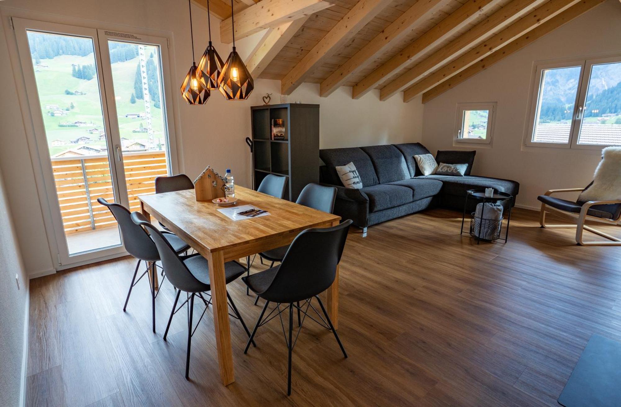 Chuenislodge2- Zwei Balkone, Gemuetlicher Kamin, Top Aussicht Adelboden Exterior photo